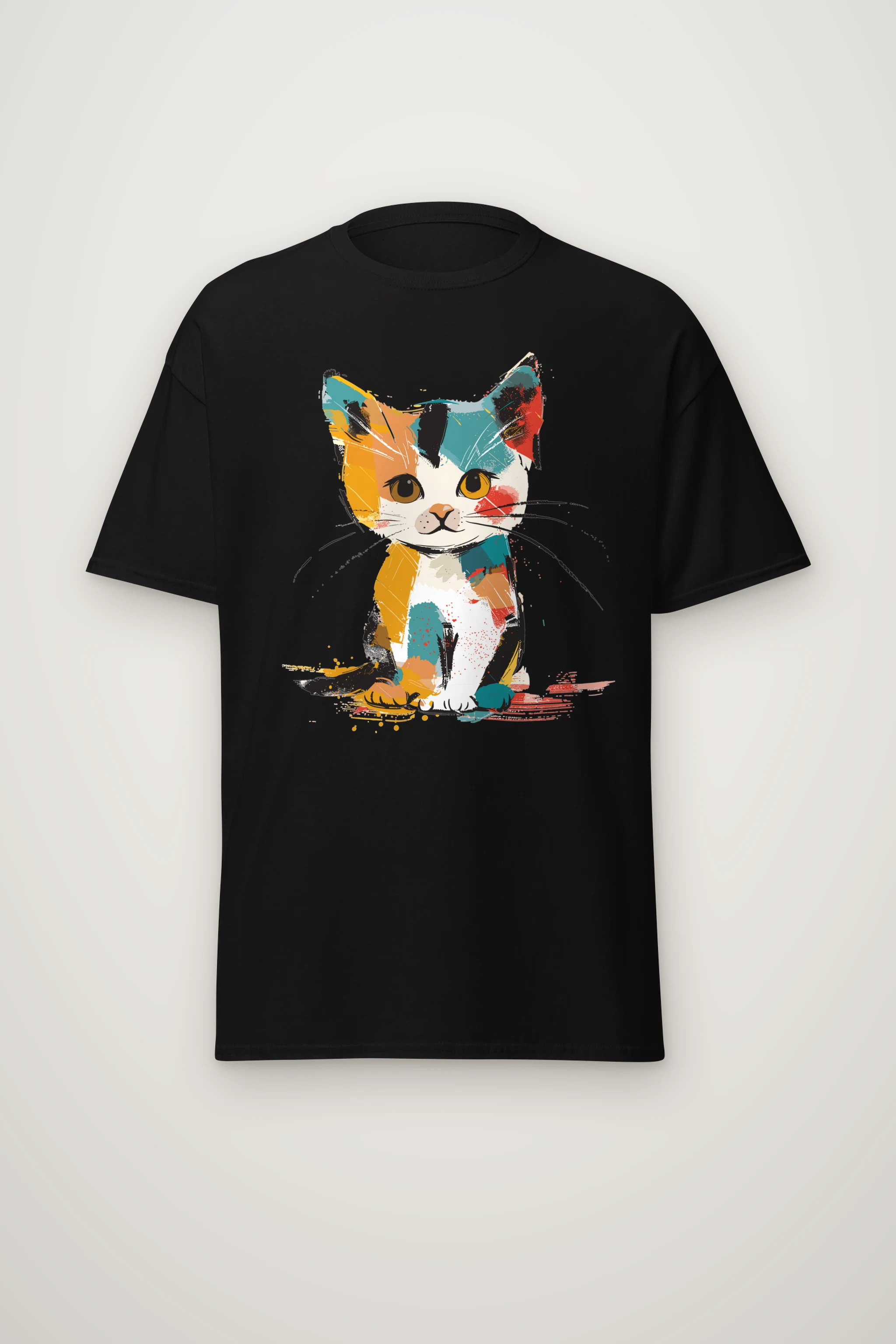 "Calico Color Study" Heavyweight Unisex Crewneck T-shirt