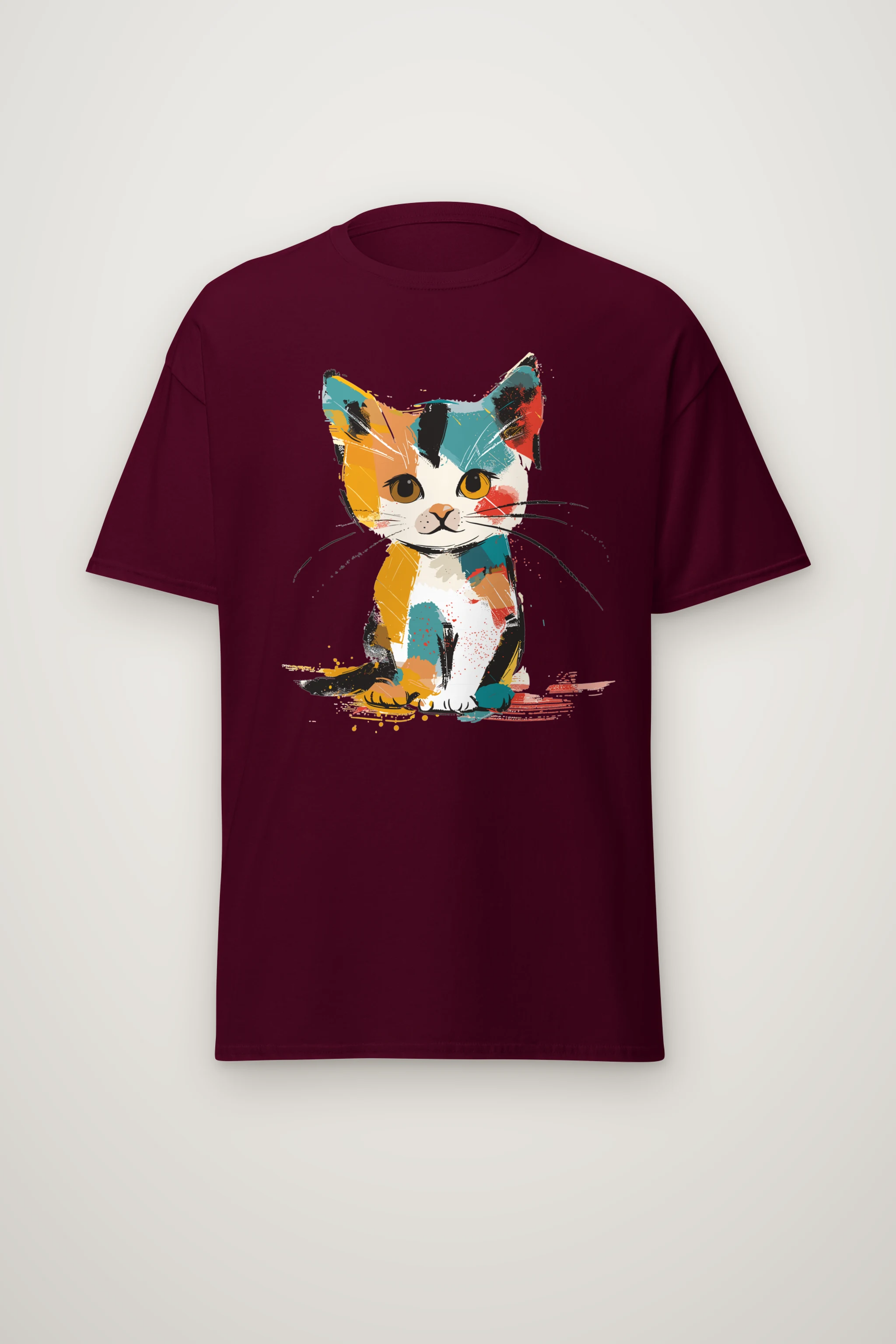 "Calico Color Study" Heavyweight Unisex Crewneck T-shirt