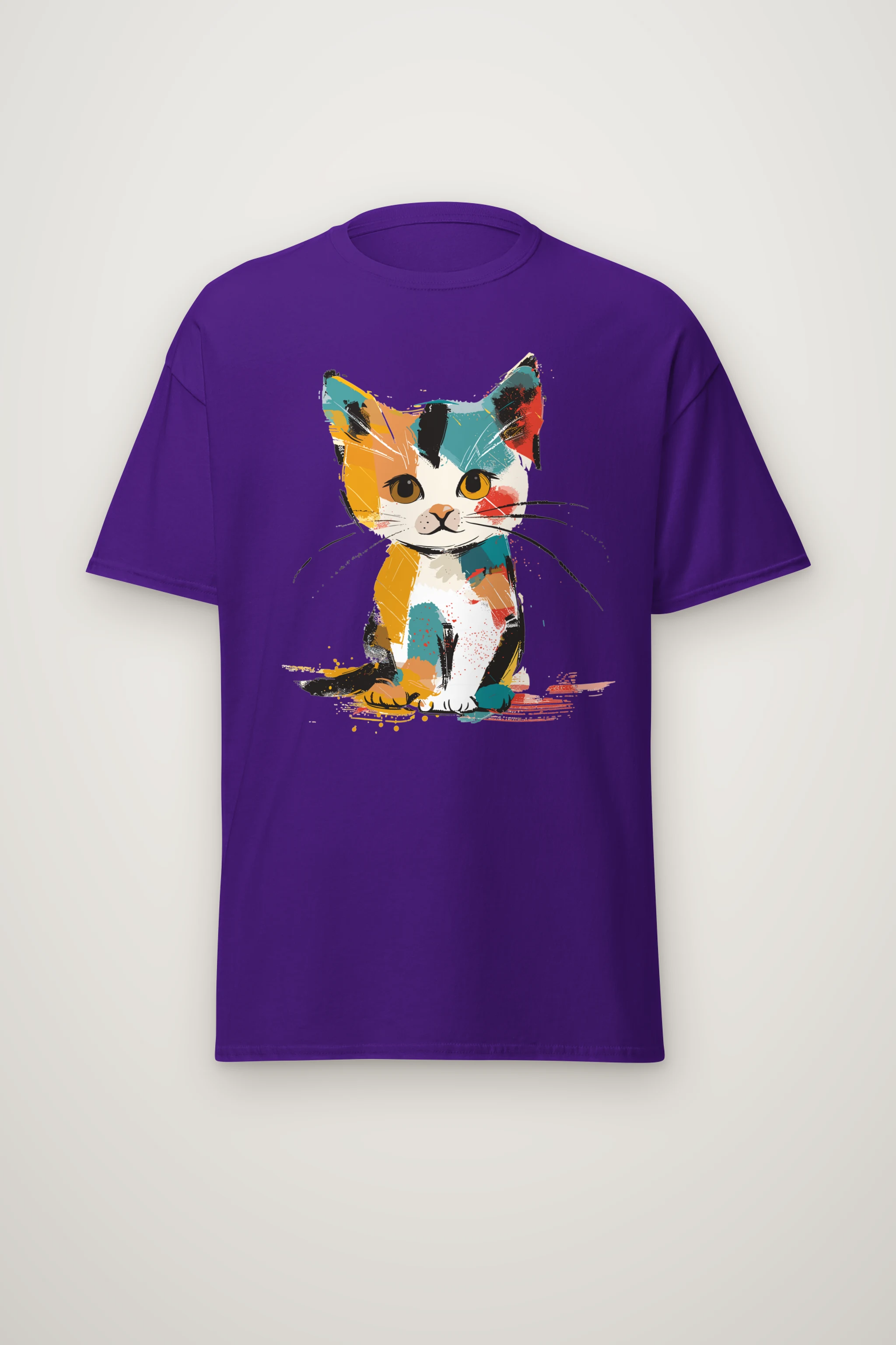 "Calico Color Study" Heavyweight Unisex Crewneck T-shirt
