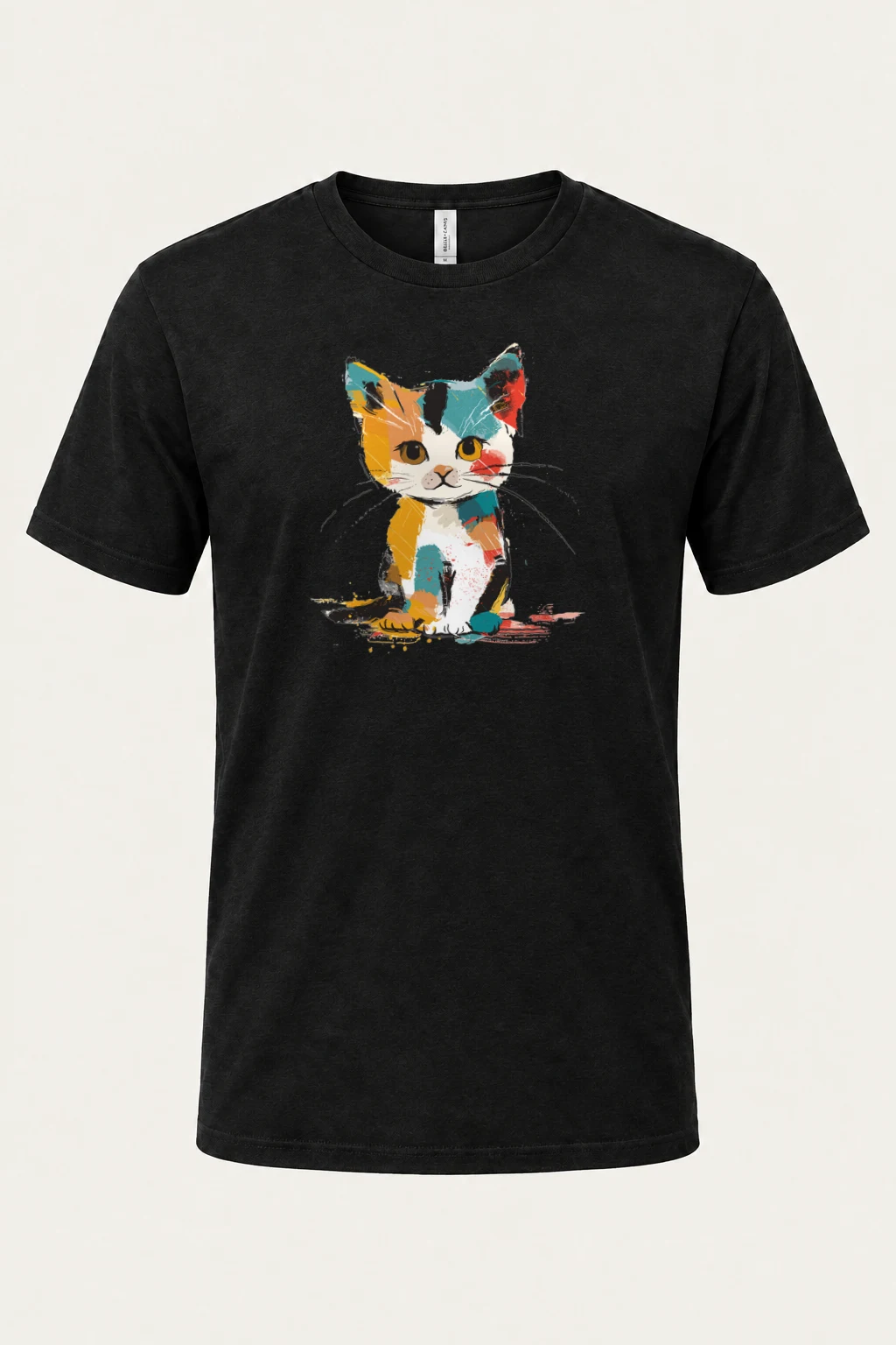"Calico Color Study" Heavyweight Unisex Crewneck T-shirt | Gildan 5000