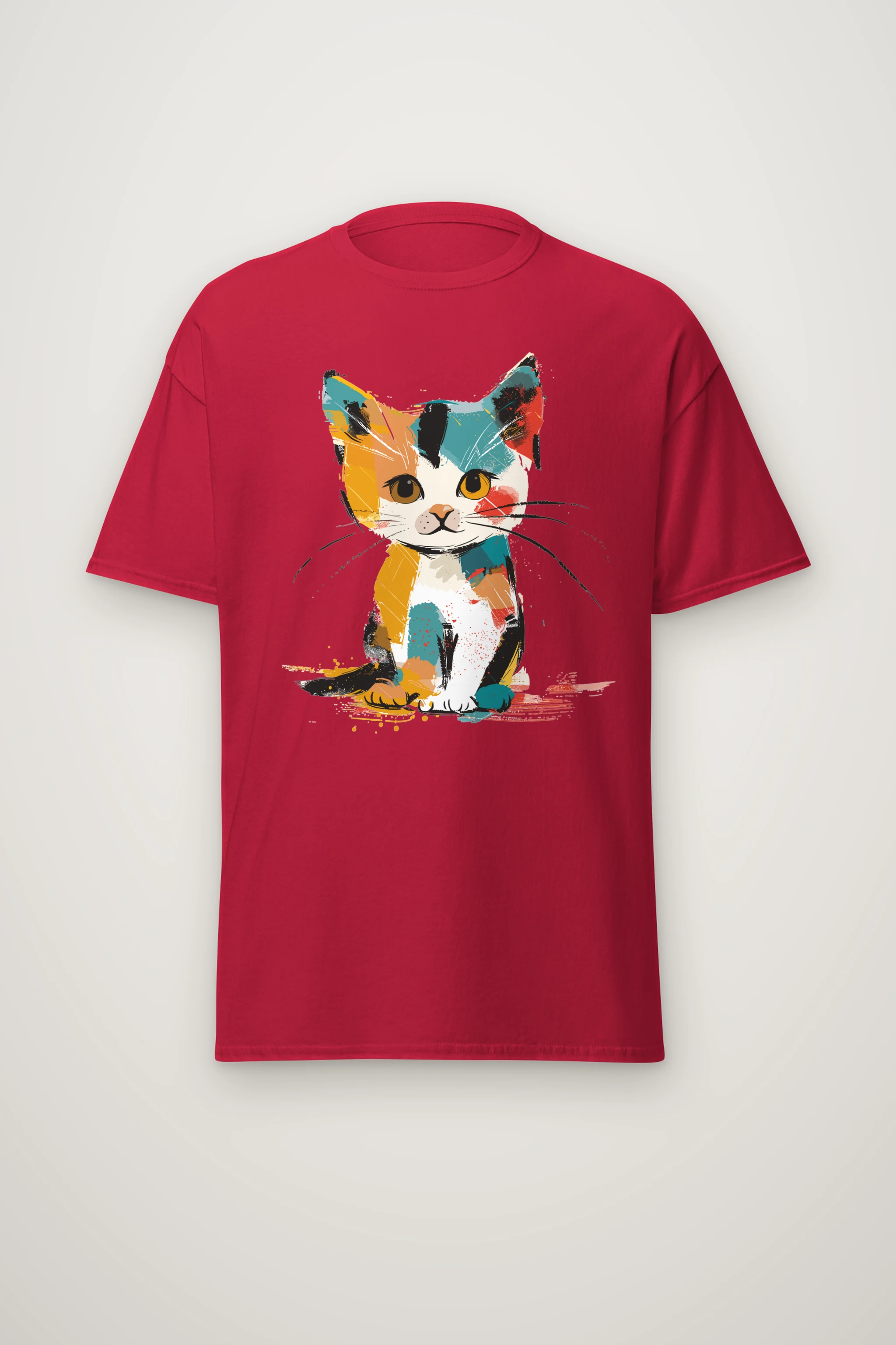 "Calico Color Study" Heavyweight Unisex Crewneck T-shirt