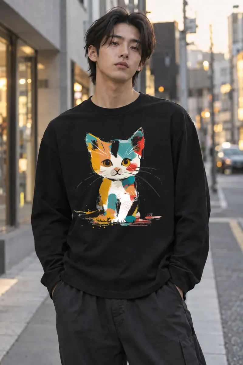 “Calico Color Study” Unisex Longsleeve T-shirt | Gildan 2400