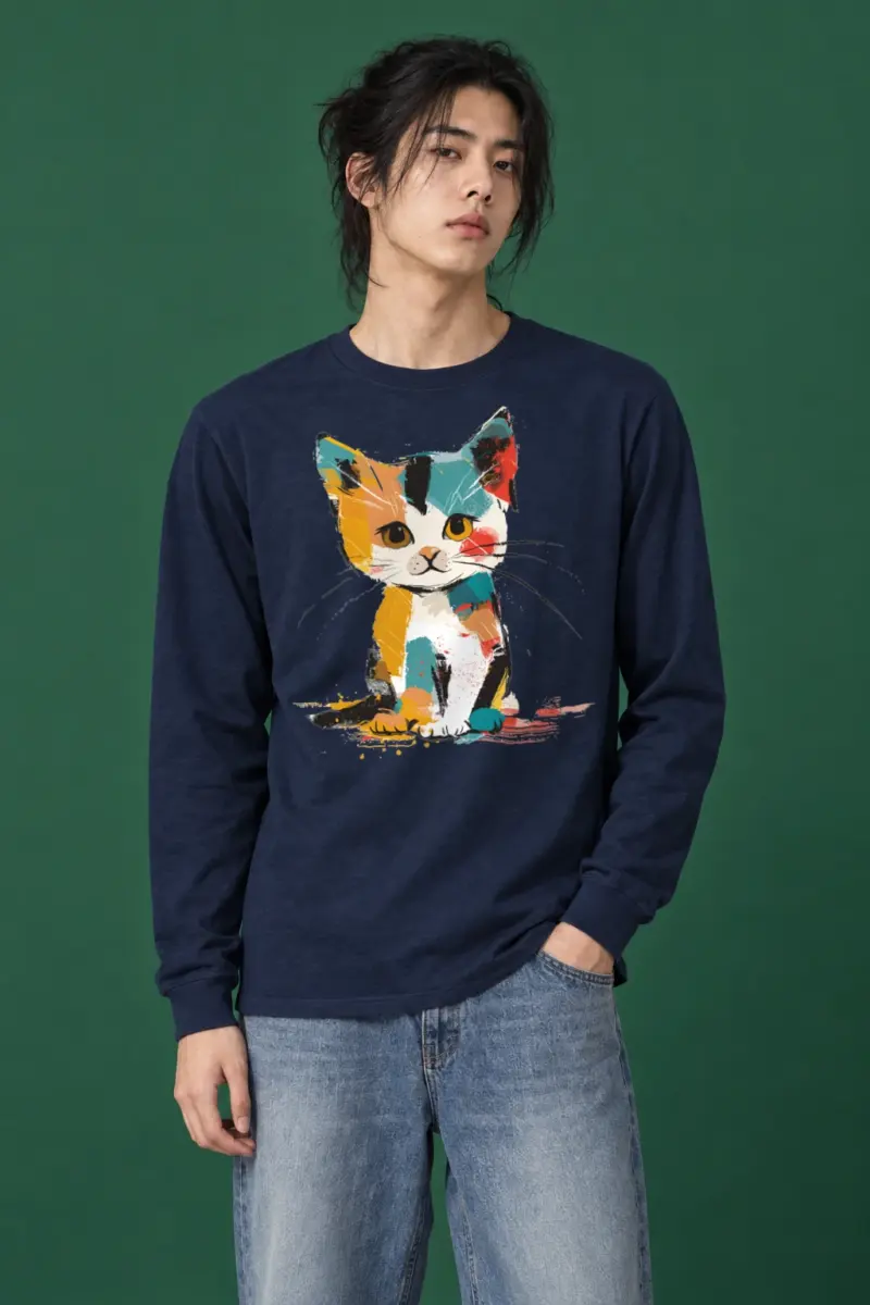 "Calico Color Study" Unisex Longsleeve T-shirt | Gildan 2400