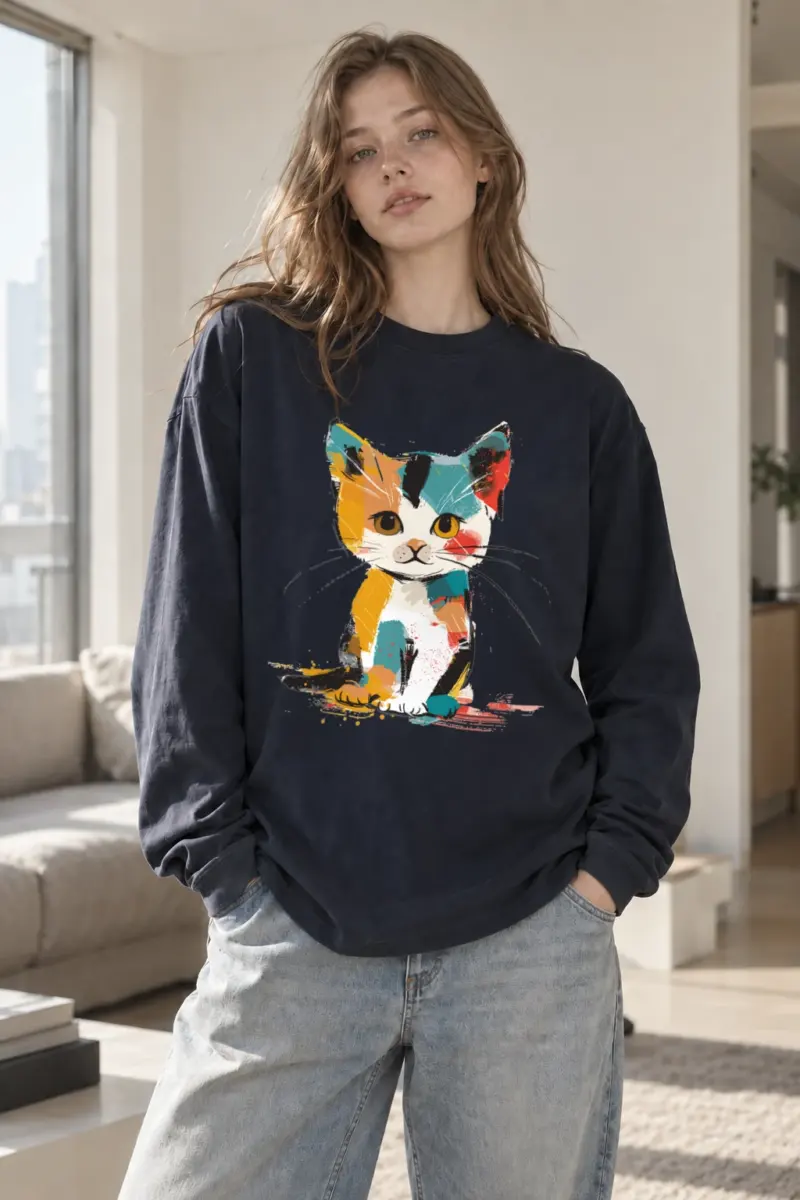 "Calico Color Study" Unisex Longsleeve T-shirt | Gildan 2400