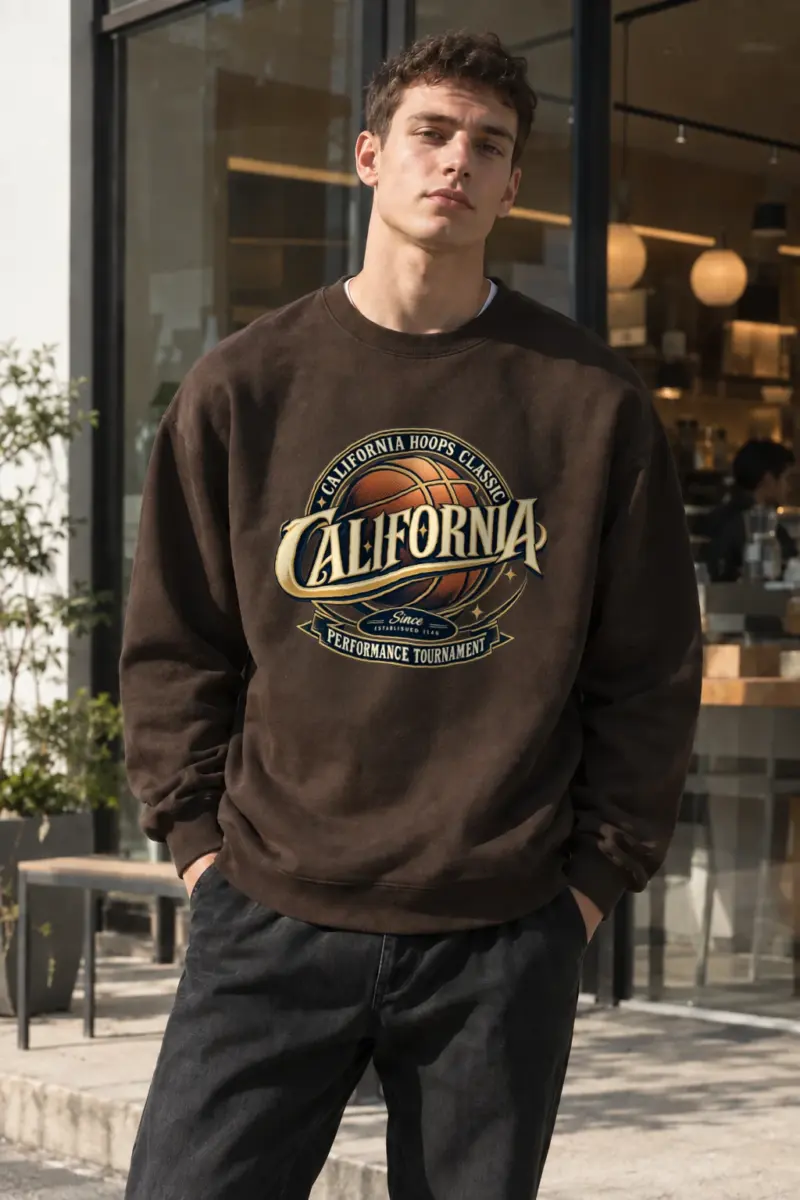 "California Hoops Classic" Heavy Blend Unisex Crewneck Sweatshirt | Gildan 18000