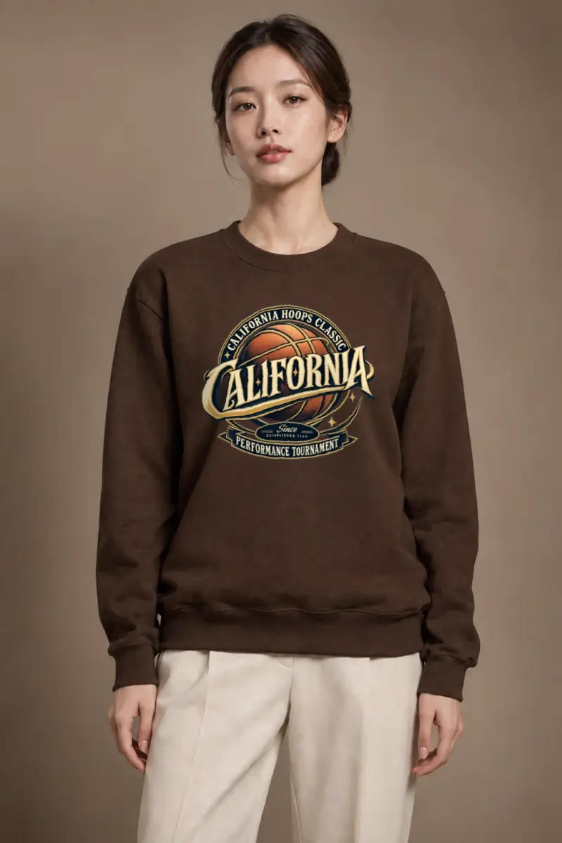 "California Hoops Classic" Heavy Blend Unisex Crewneck Sweatshirt | Gildan 18000