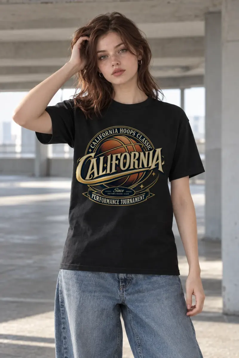 "California Hoops Classic" Heavyweight Unisex Crewneck T-shirt