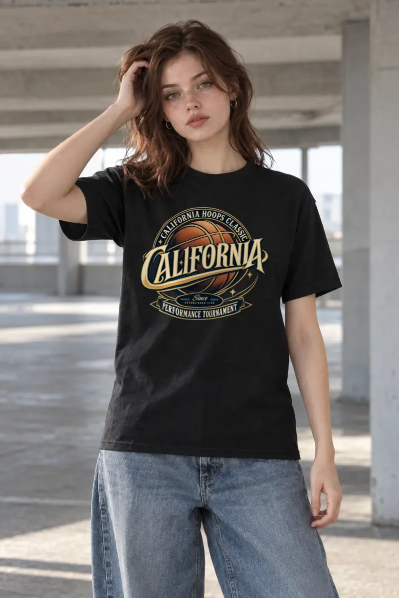 "California Hoops Classic" Heavyweight Unisex Crewneck T-shirt