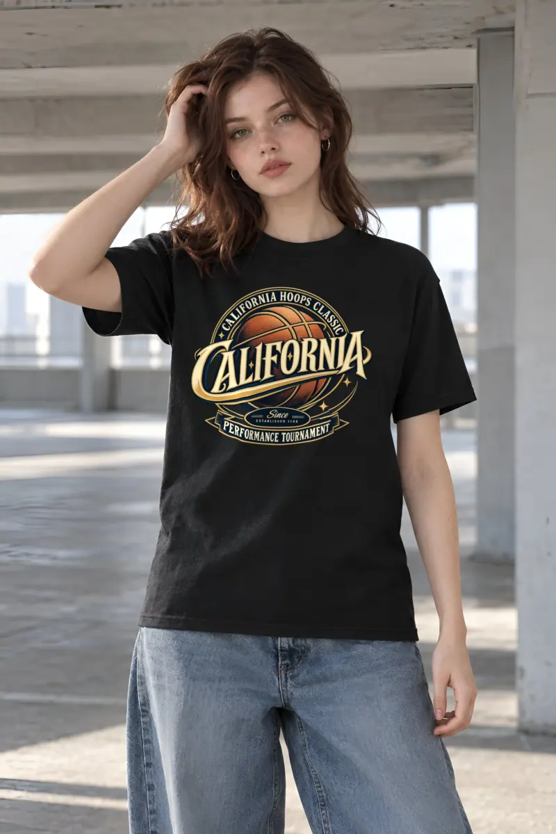 "California Hoops Classic" Heavyweight Unisex Crewneck T-shirt