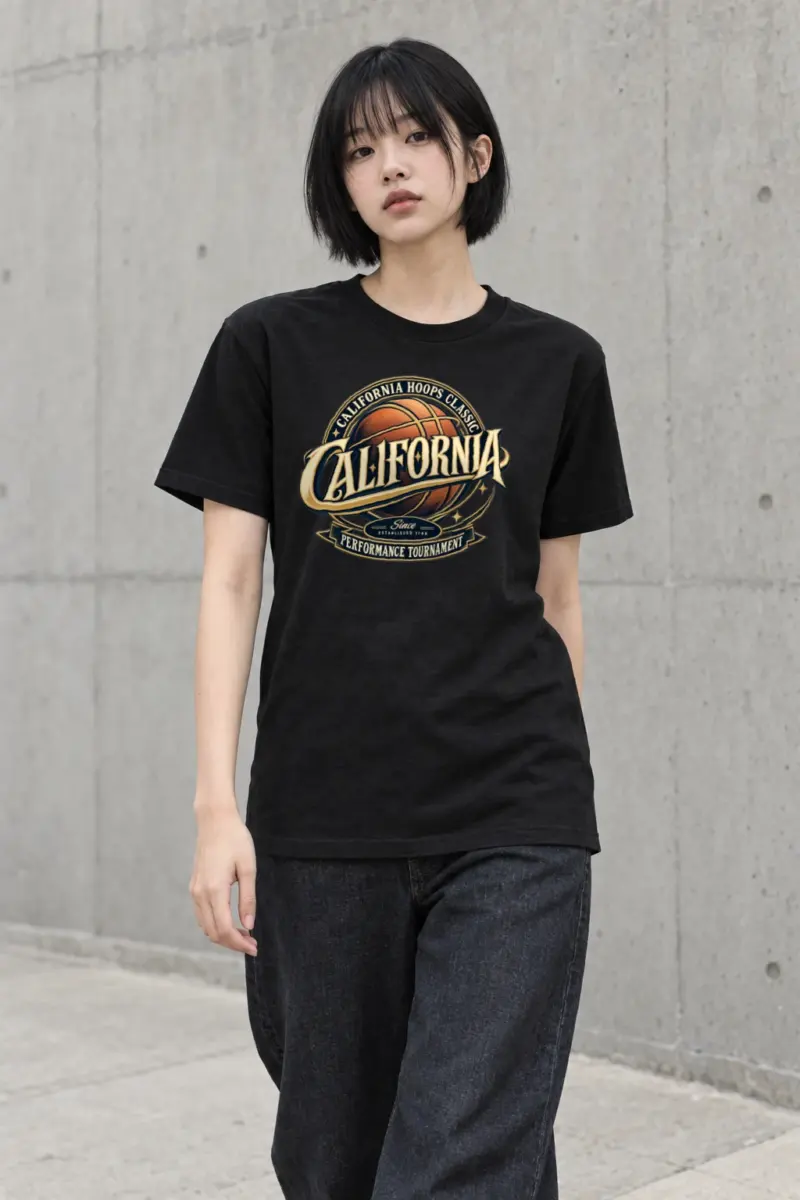"California Hoops Classic" Heavyweight Unisex Crewneck T-shirt | Gildan 5000
