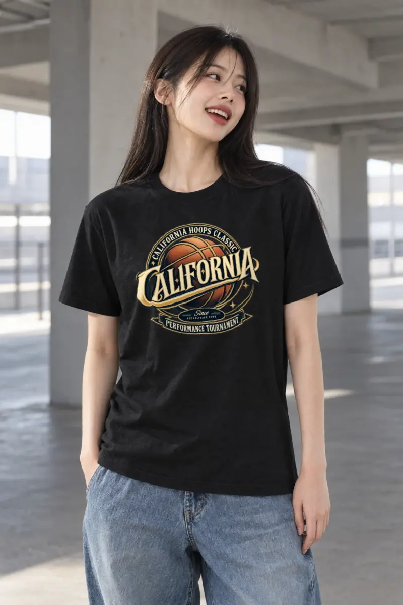 "California Hoops Classic" Heavyweight Unisex Crewneck T-shirt