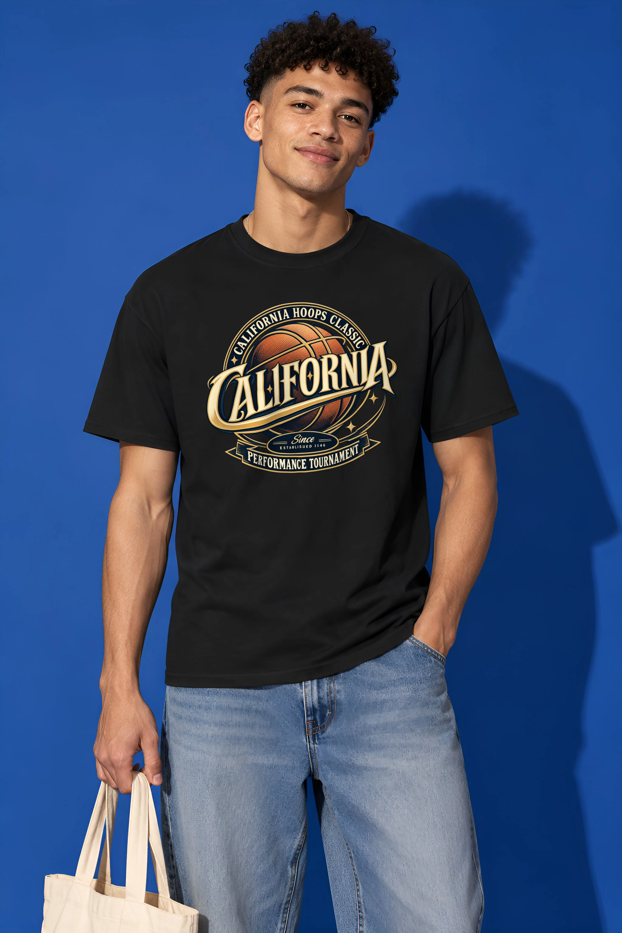 "California Hoops Classic" Heavyweight Unisex Crewneck T-shirt