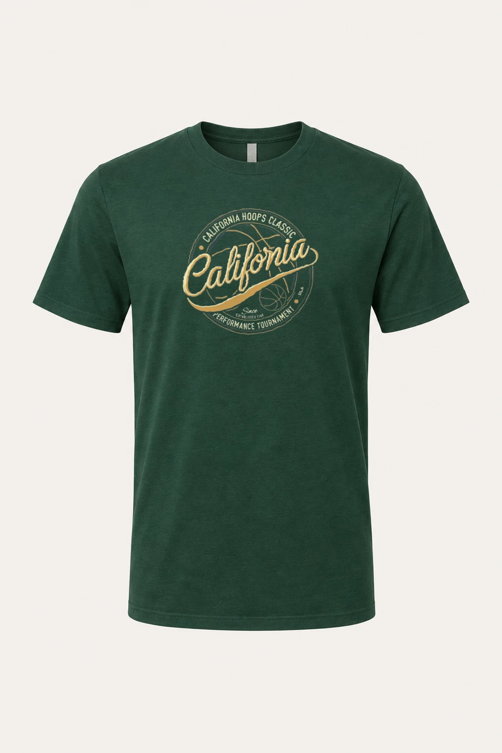 "California Hoops Classic" Heavyweight Unisex Crewneck T-shirt | Gildan 5000