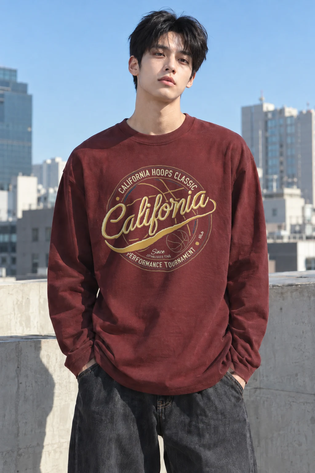 "California Hoops Classic" Unisex Longsleeve T-shirt | Gildan 2400