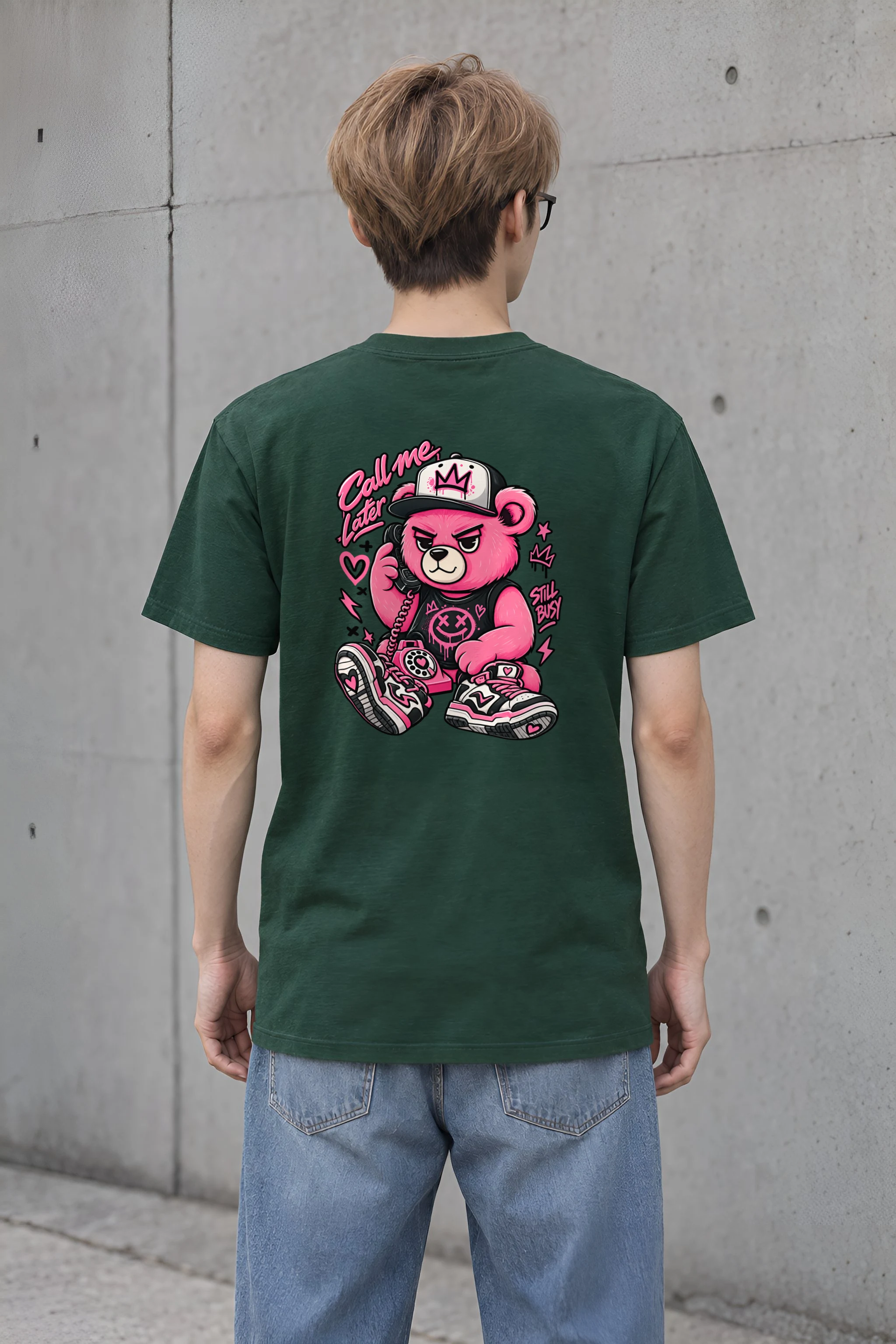 "Call Me Later" Heavyweight Unisex Crewneck T-shirt