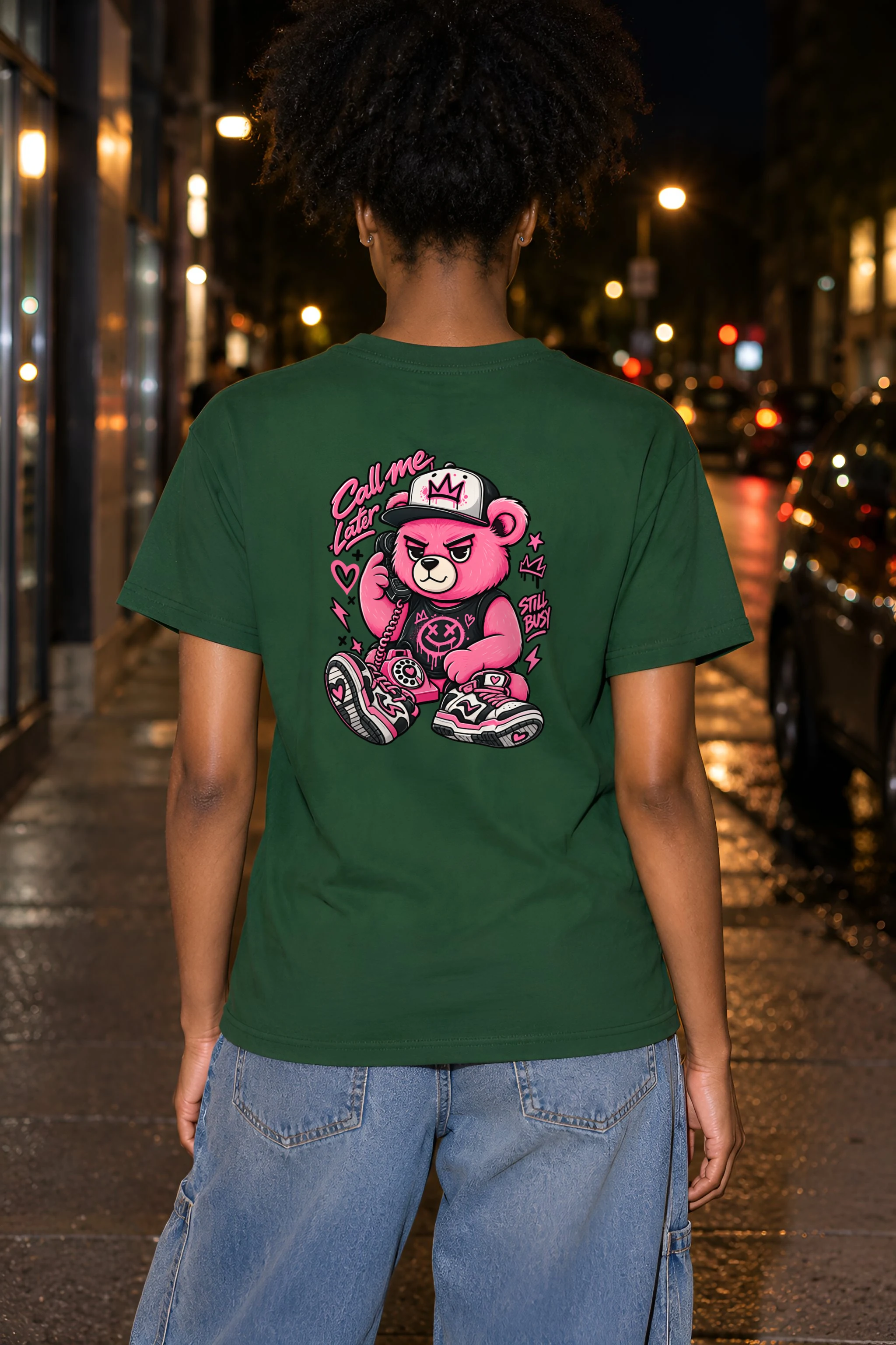 "Call Me Later" Heavyweight Unisex Crewneck T-shirt