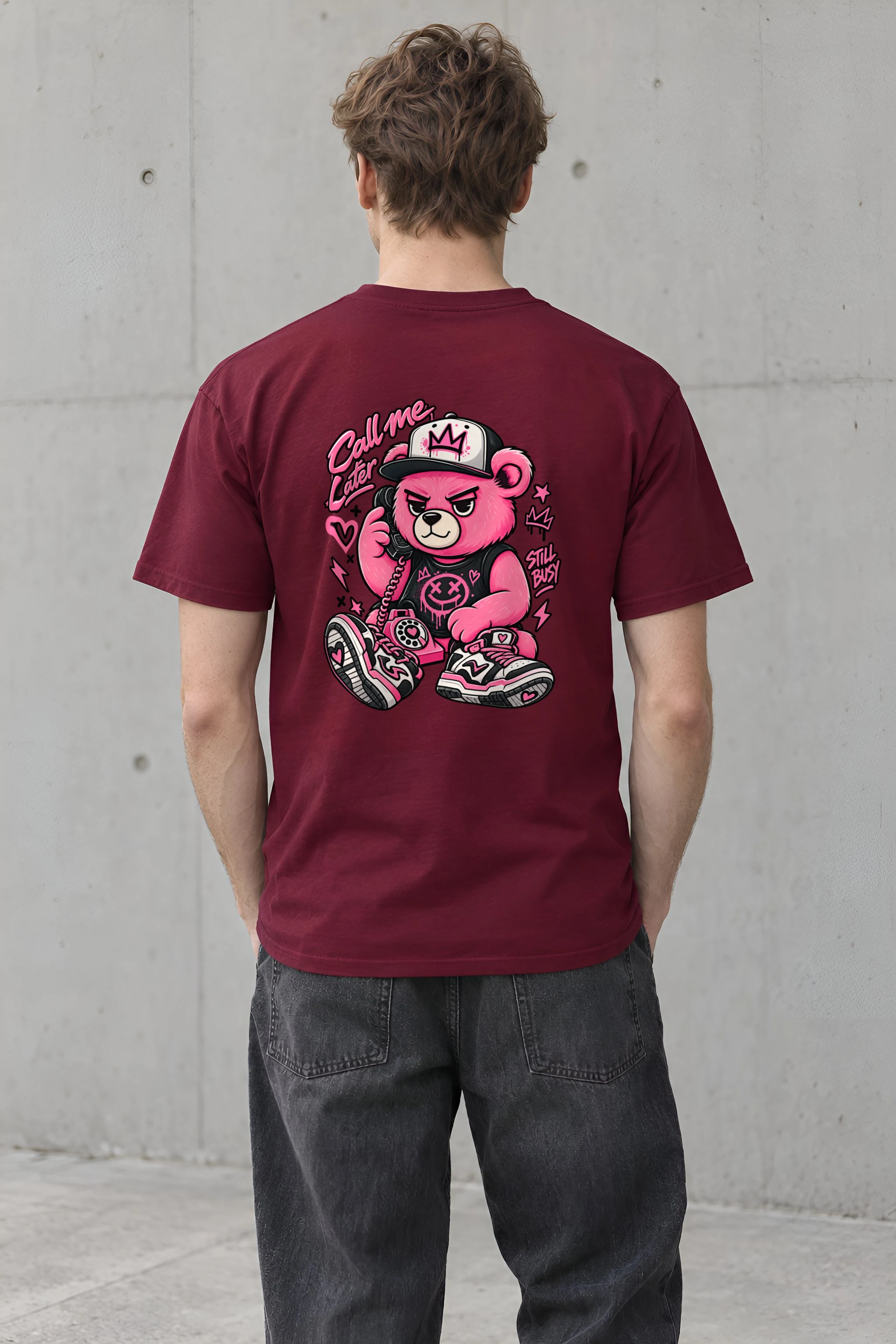 "Call Me Later" Heavyweight Unisex Crewneck T-shirt
