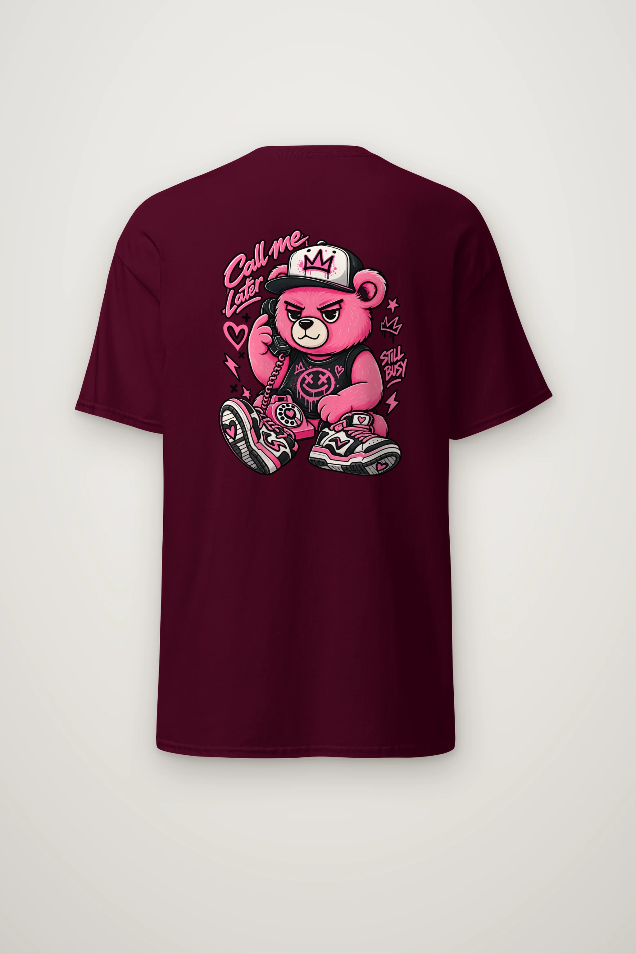 "Call Me Later" Heavyweight Unisex Crewneck T-shirt
