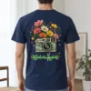 "Flower-Filled Camera" Heavyweight Unisex Crewneck T-shirt | Gildan 5000