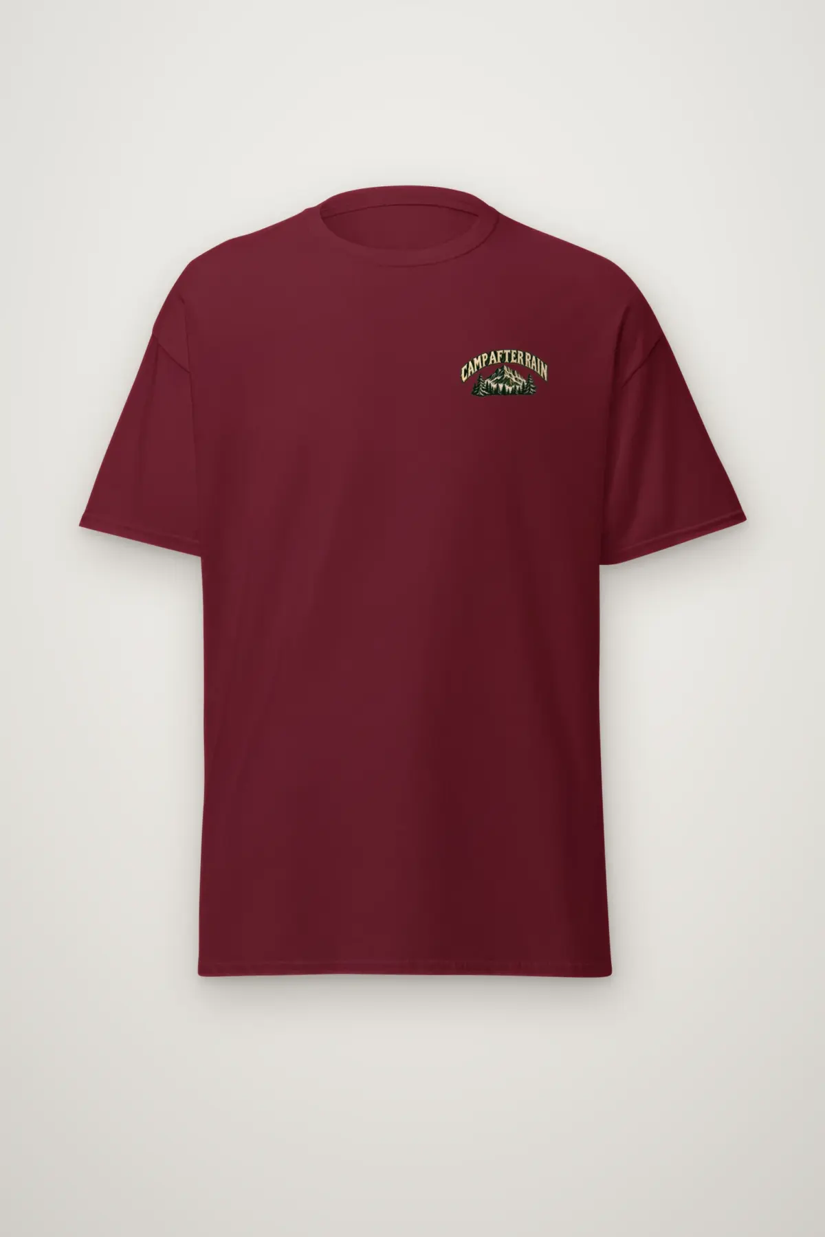 "CAMP AFTER RAIN" Heavyweight Unisex Crewneck T-shirt