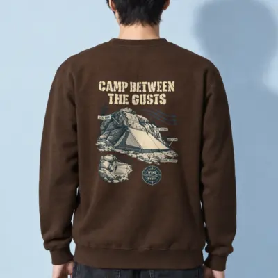 "Camp Between the Gusts" Heavy Blend Unisex Crewneck Sweatshirt