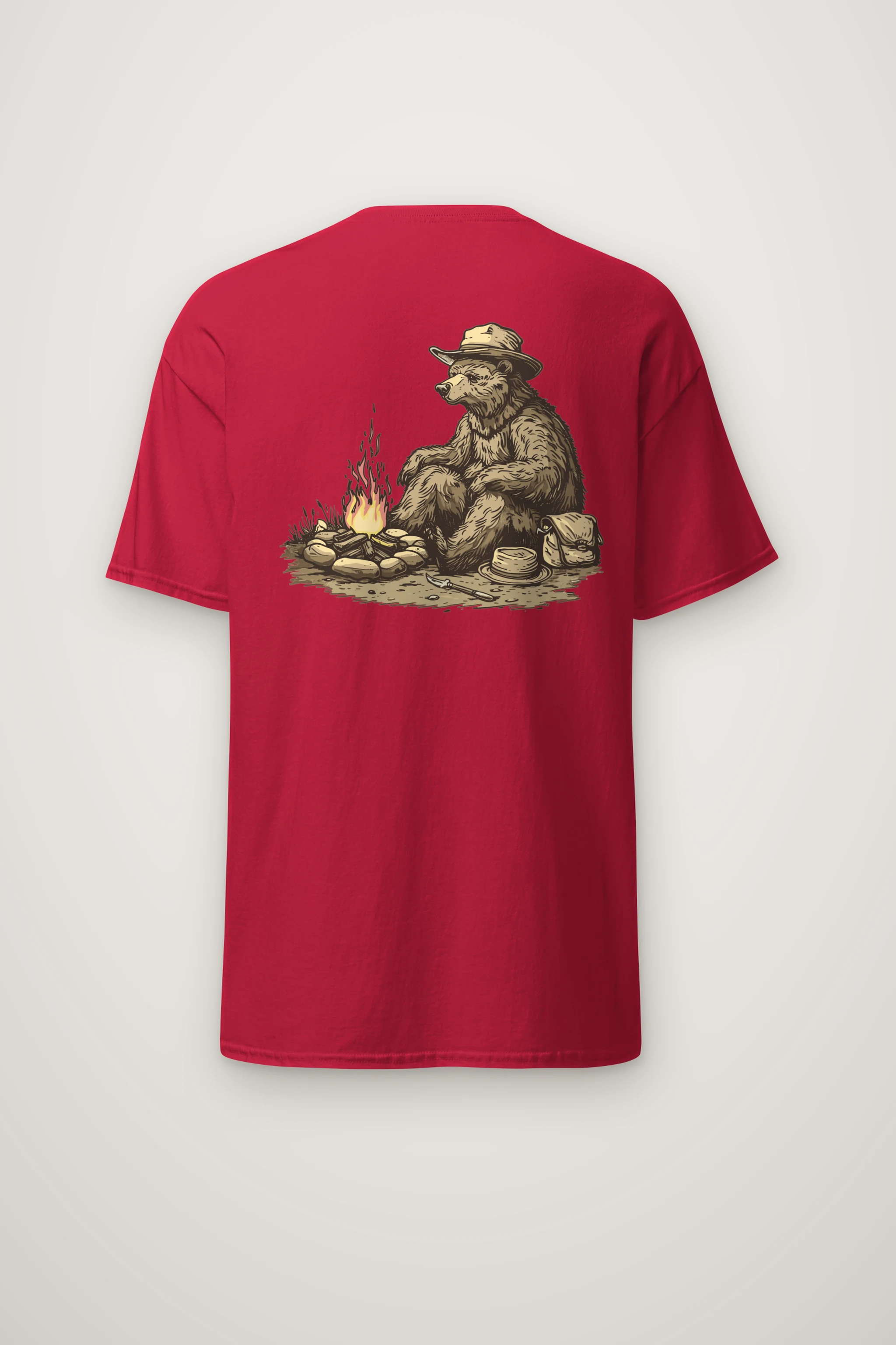 "Campfire Bear" Heavyweight Unisex Crewneck T-shirt