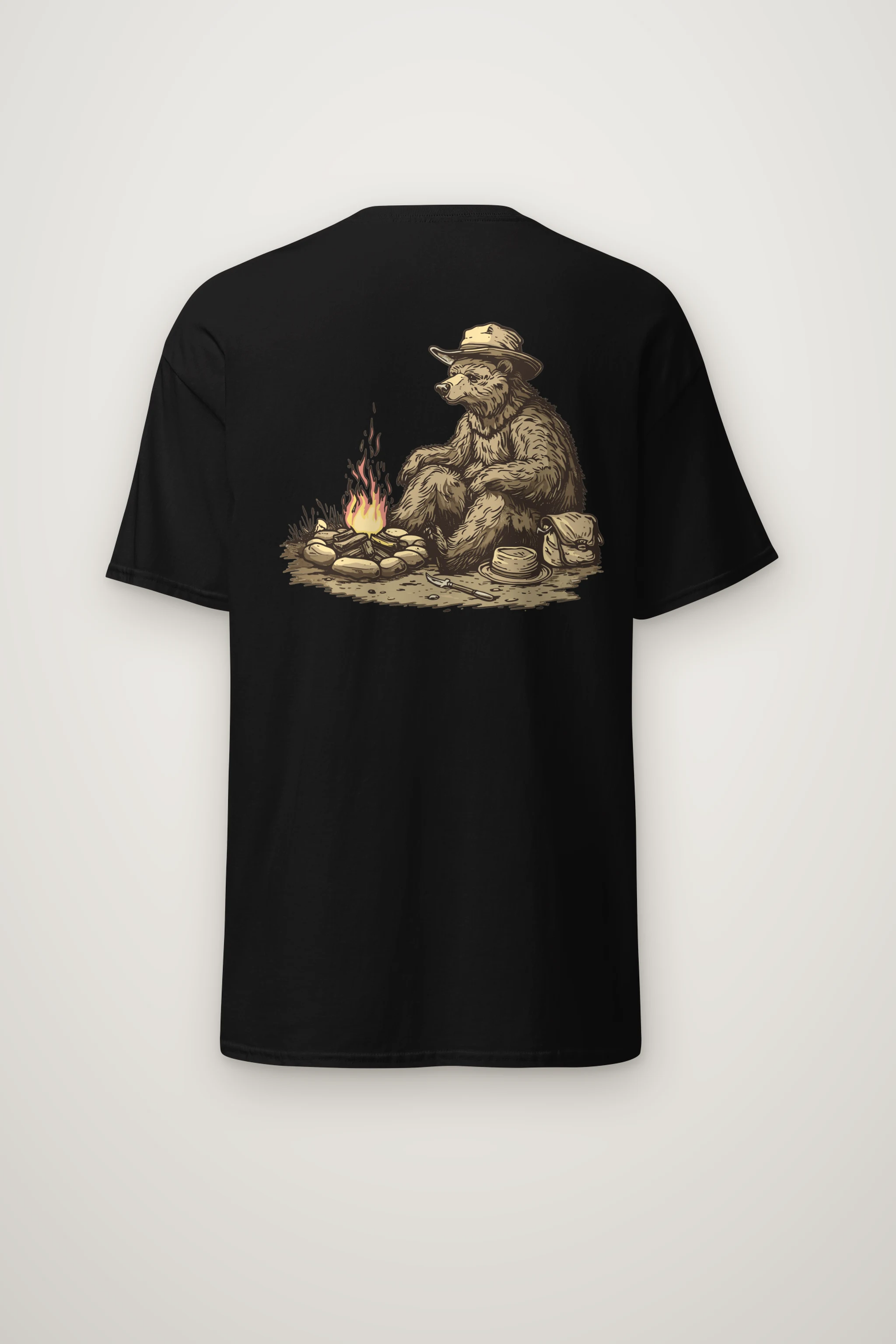 "Campfire Bear" Heavyweight Unisex Crewneck T-shirt