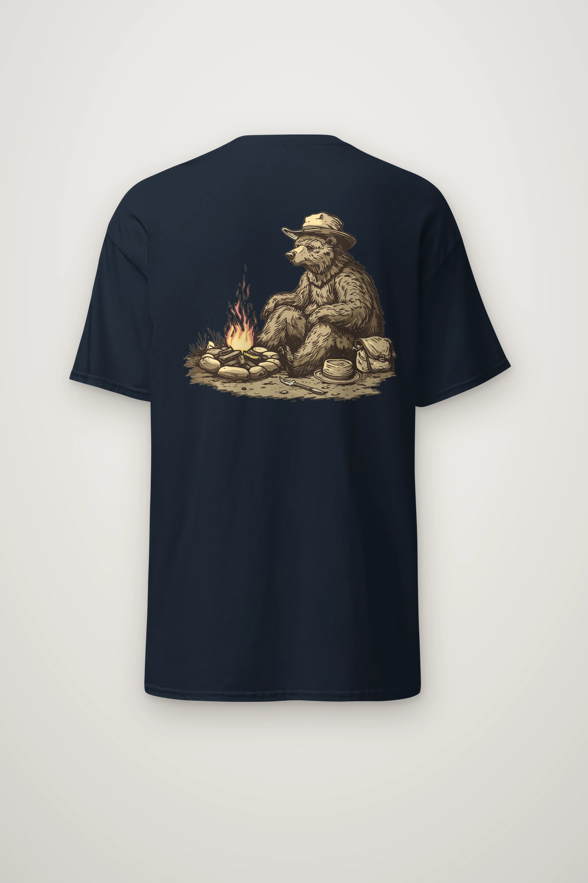 "Campfire Bear" Heavyweight Unisex Crewneck T-shirt