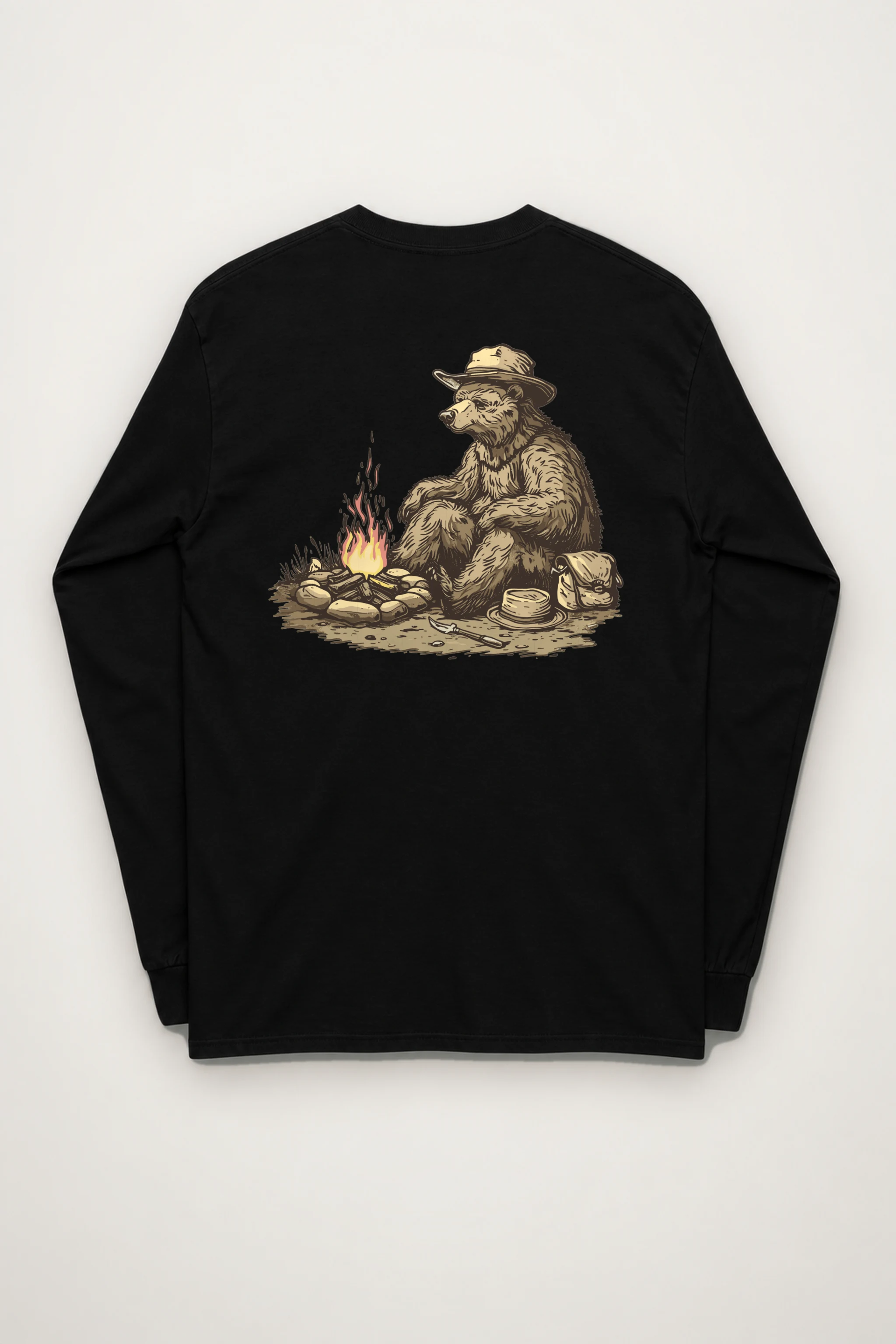 "Campfire Bear" Unisex Longsleeve T-shirt