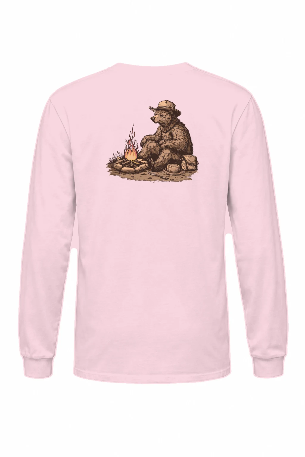 "Campfire Bear" Unisex Longsleeve T-shirt | Gildan 2400