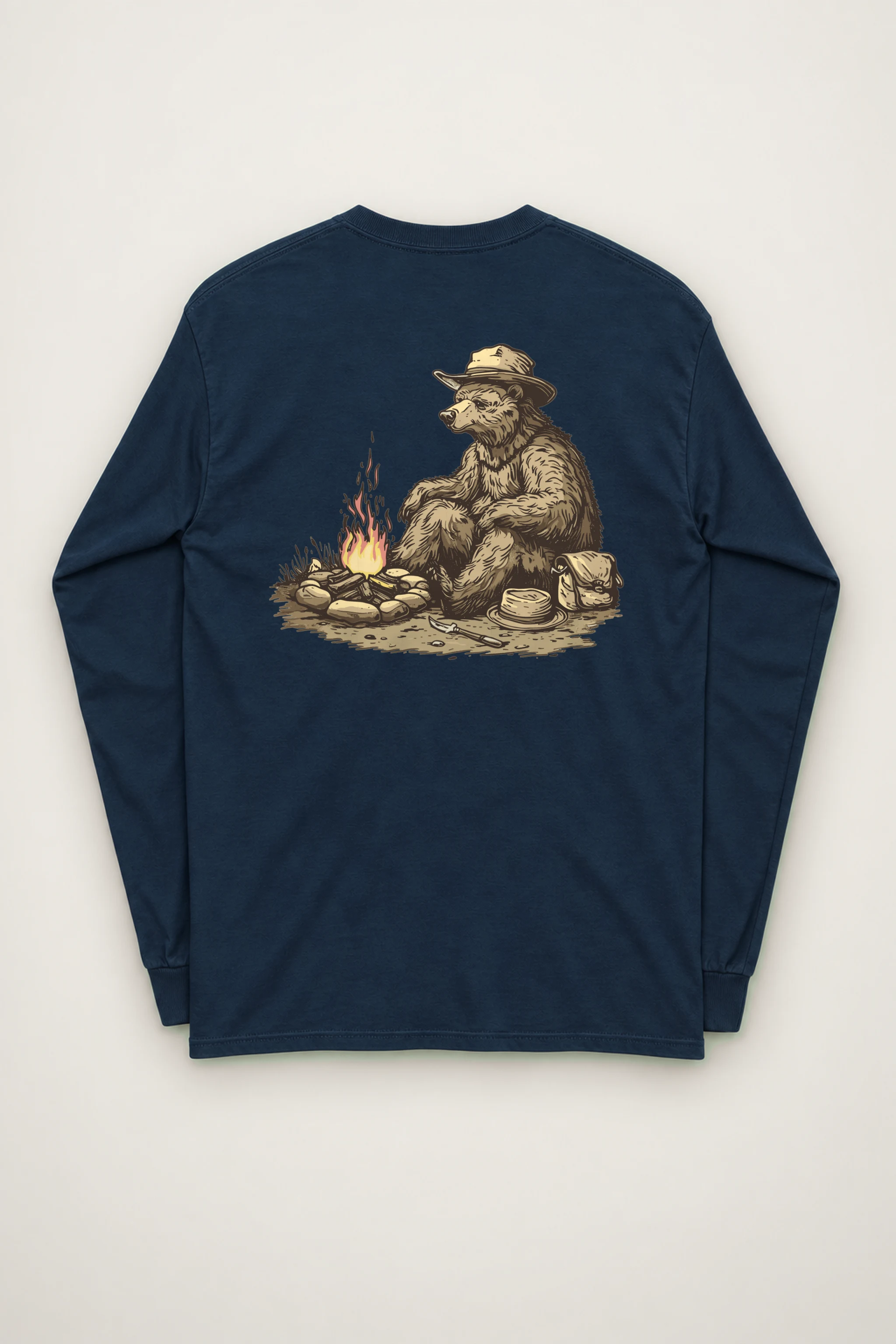 "Campfire Bear" Unisex Longsleeve T-shirt