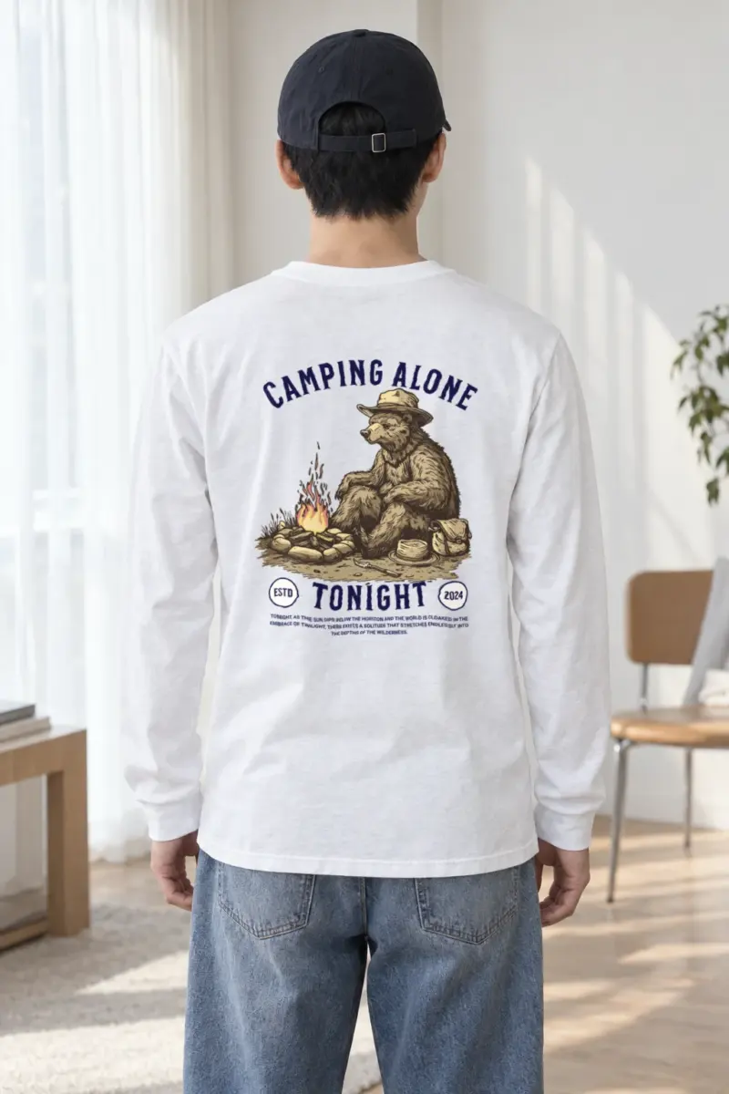 "Camping Alone Tonight" Unisex Longsleeve T-shirt