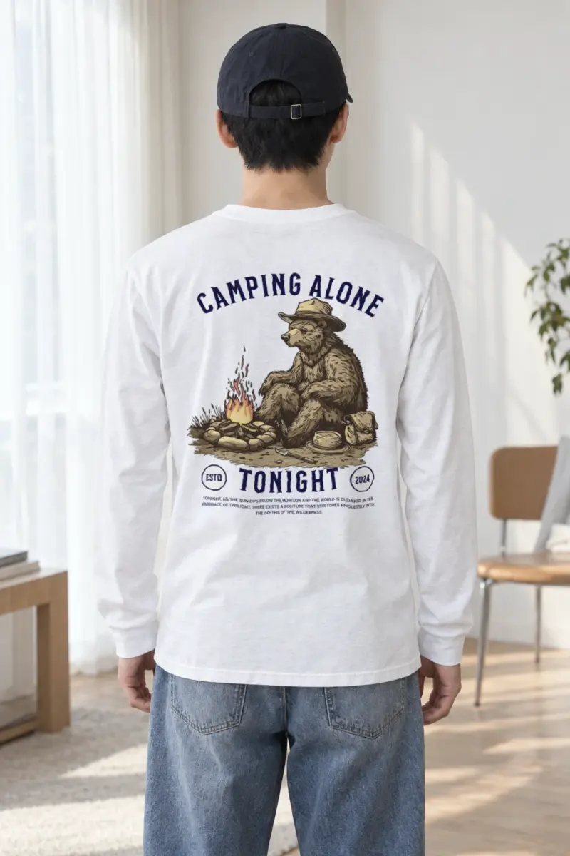 "Camping Alone Tonight" Unisex Longsleeve T-shirt