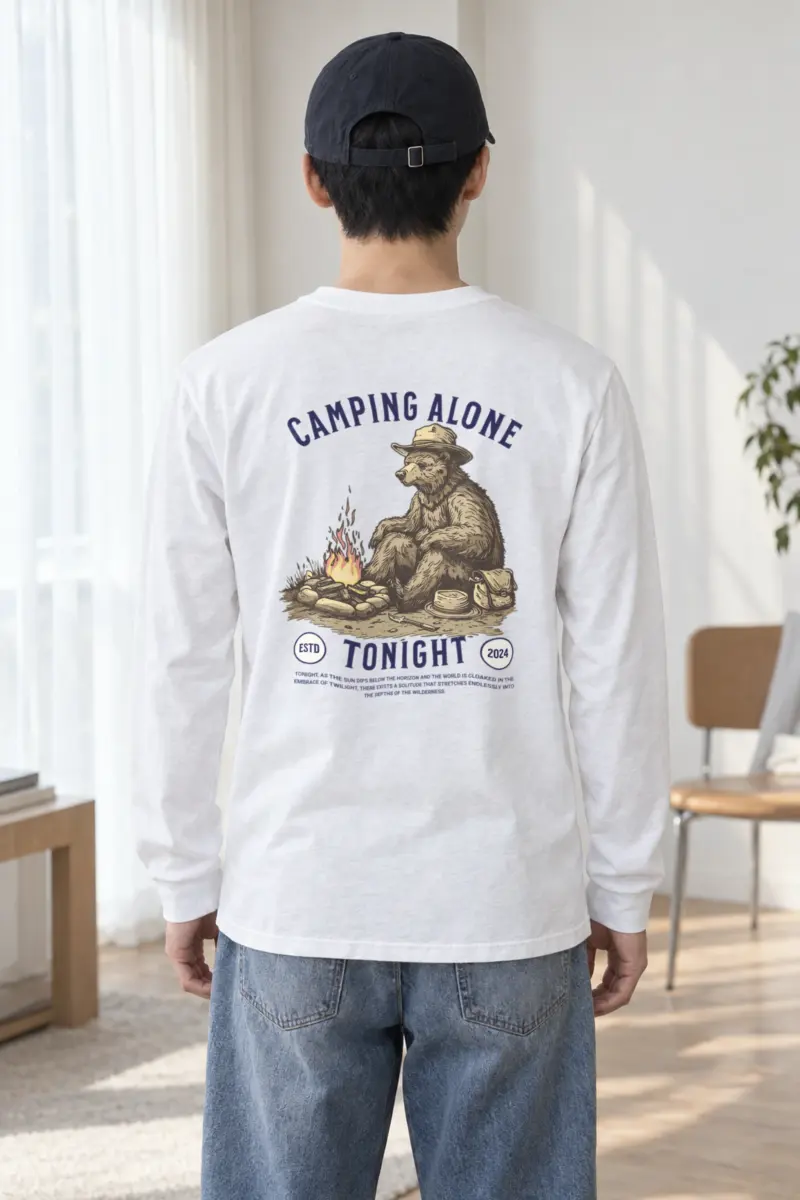 "Camping Alone Tonight" Unisex Longsleeve T-shirt