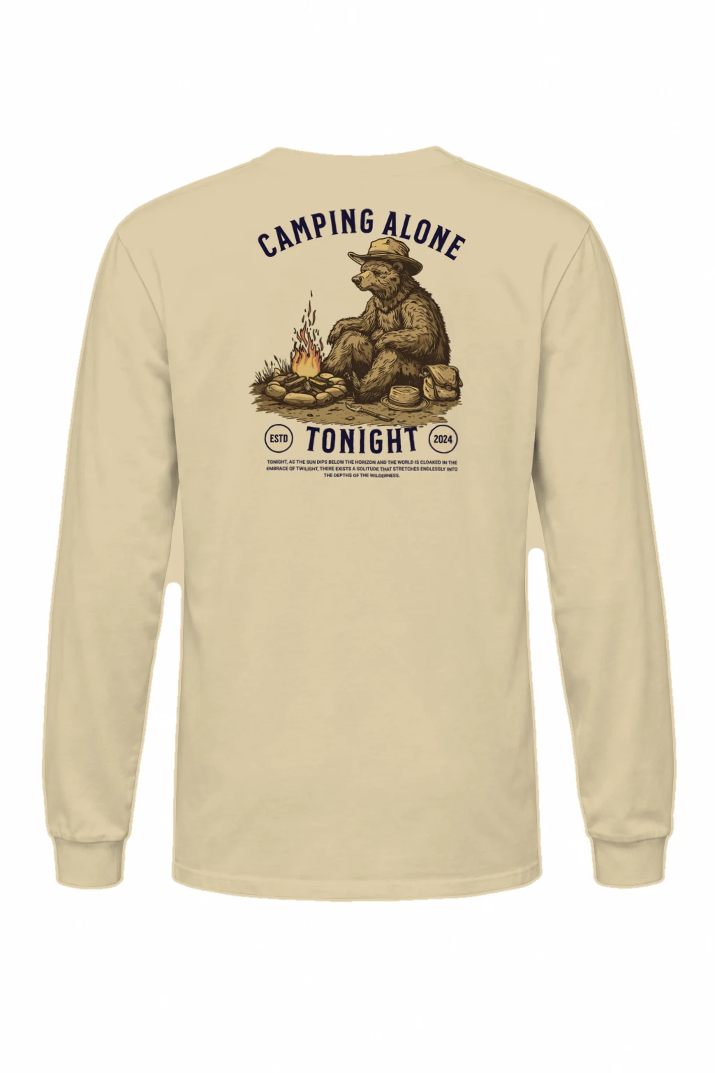 "Camping Alone Tonight" Unisex Longsleeve T-shirt | Gildan 2400