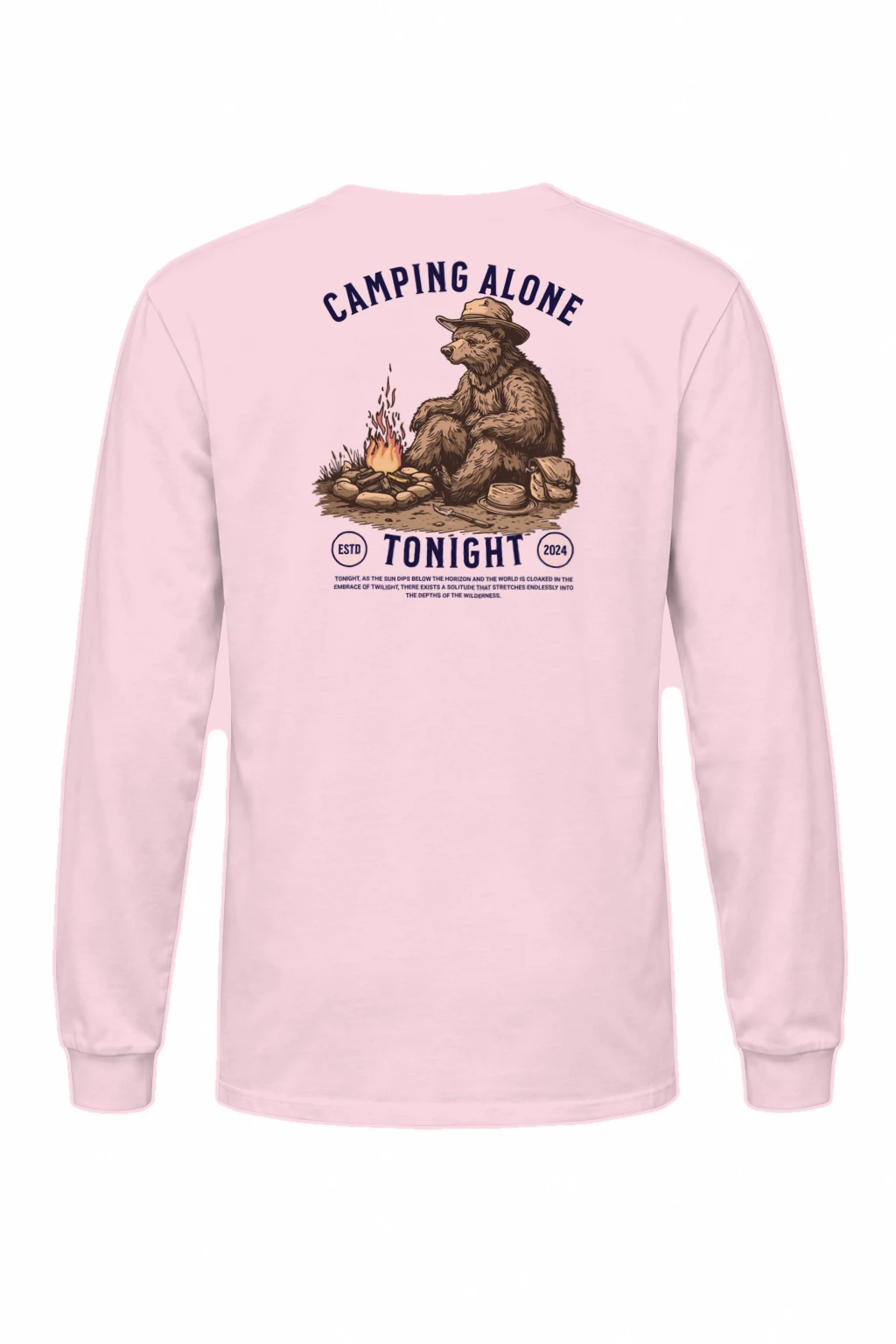 "Camping Alone Tonight" Unisex Longsleeve T-shirt | Gildan 2400