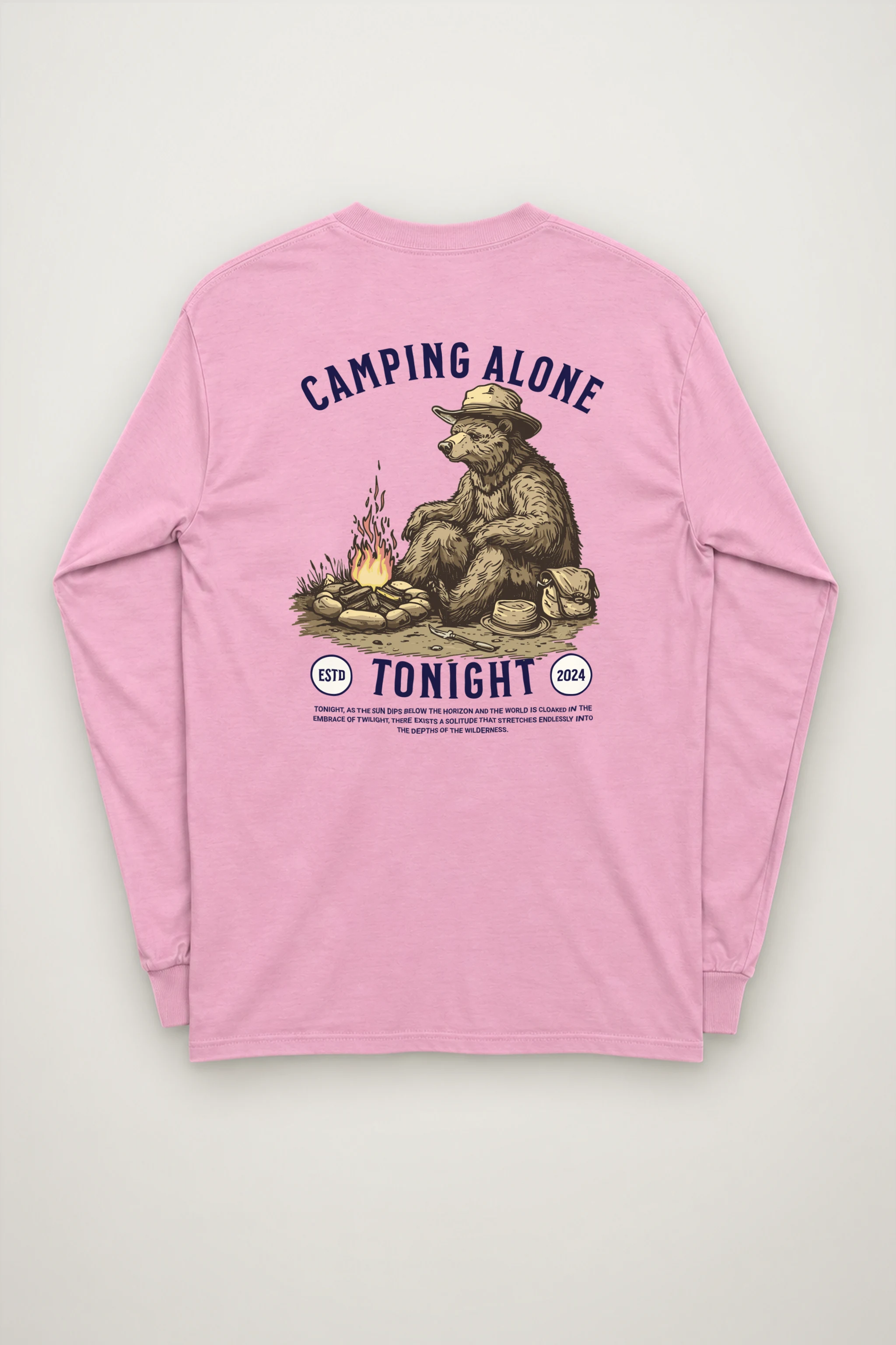 "Camping Alone Tonight" Unisex Longsleeve T-shirt