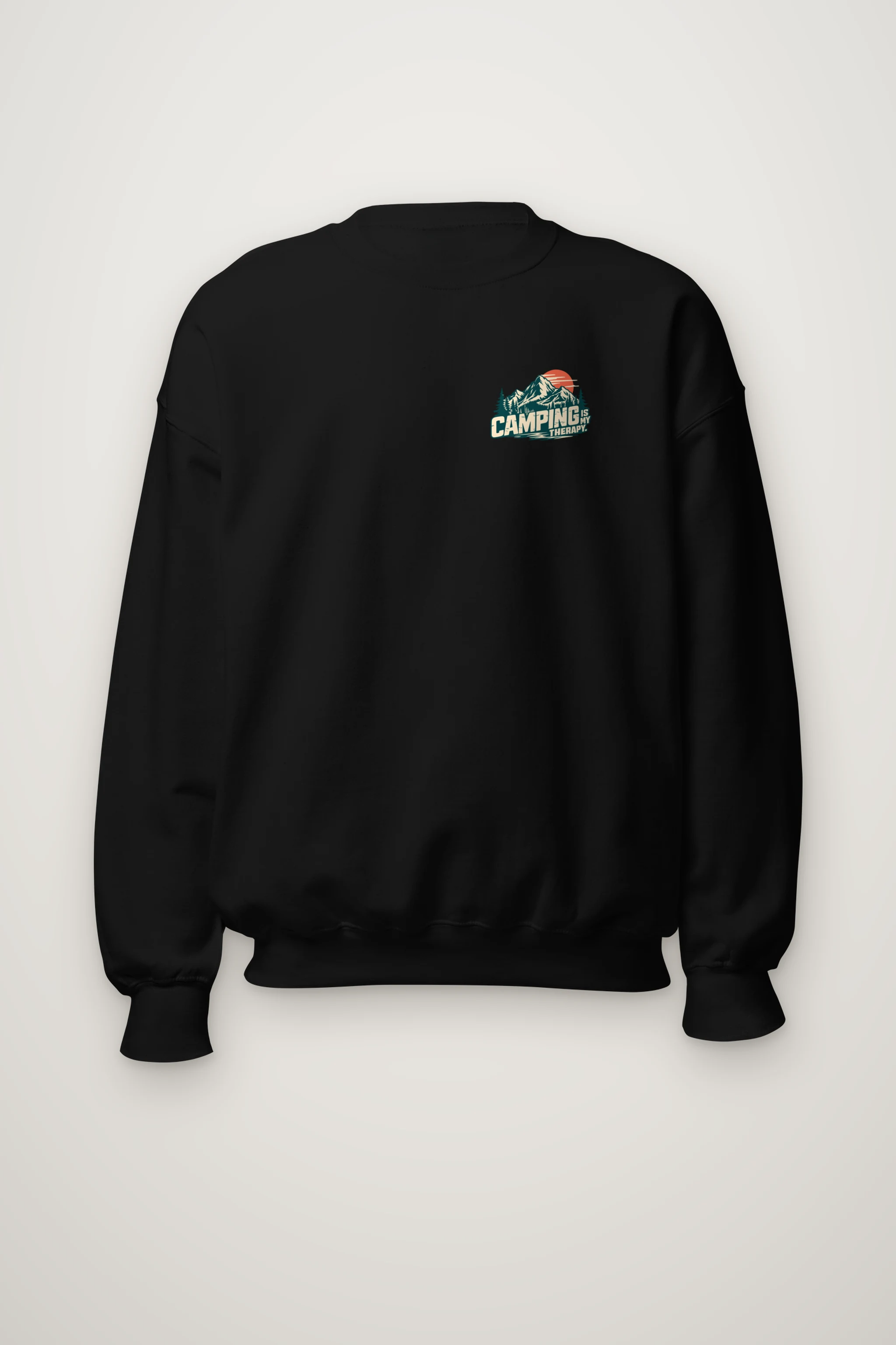 "Camping Is My Therapy" Heavy Blend Unisex Crewneck Sweatshirt