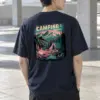 "Camping Is My Therapy" Heavyweight Unisex Crewneck T-shirt | Gildan 5000