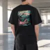 "Camping Is My Therapy" Heavyweight Unisex Crewneck T-shirt | Gildan 5000