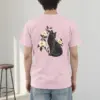 "Candlelit Garden Cat" Heavyweight Unisex Crewneck T-shirt