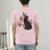 "Candlelit Garden Cat" Heavyweight Unisex Crewneck T-shirt | Gildan 5000