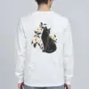 "Candlelit Garden Cat" Unisex Longsleeve T-shirt
