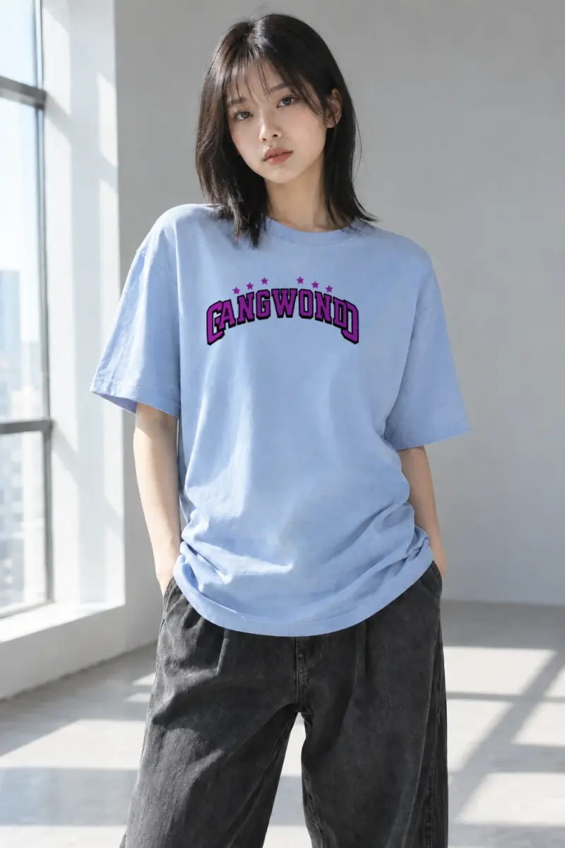 "Cangwondo Varsity Stars" Heavyweight Unisex Crewneck T-shirt | Gildan 5000
