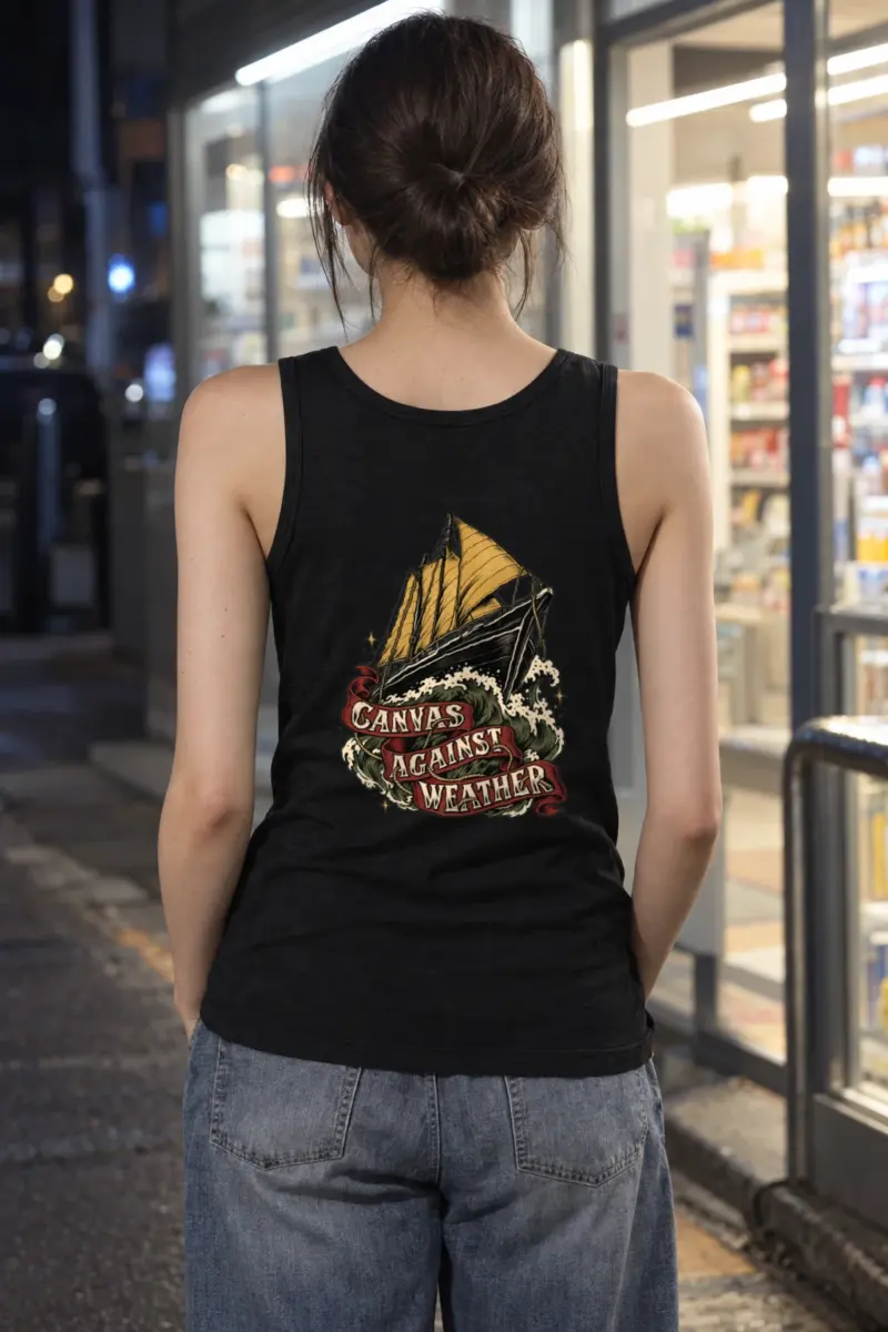 "Canvas Against Weather" Unisex Jersey Tank