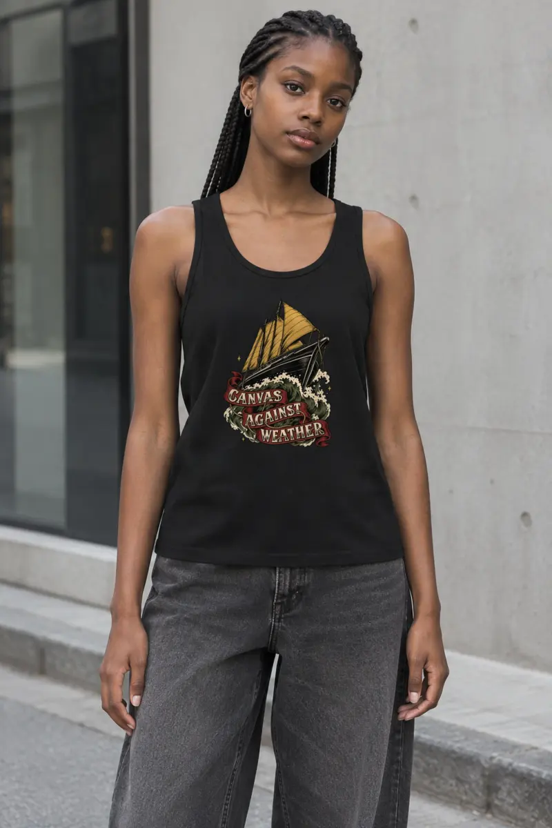 "Canvas Against Weather" Unisex Jersey Tank
