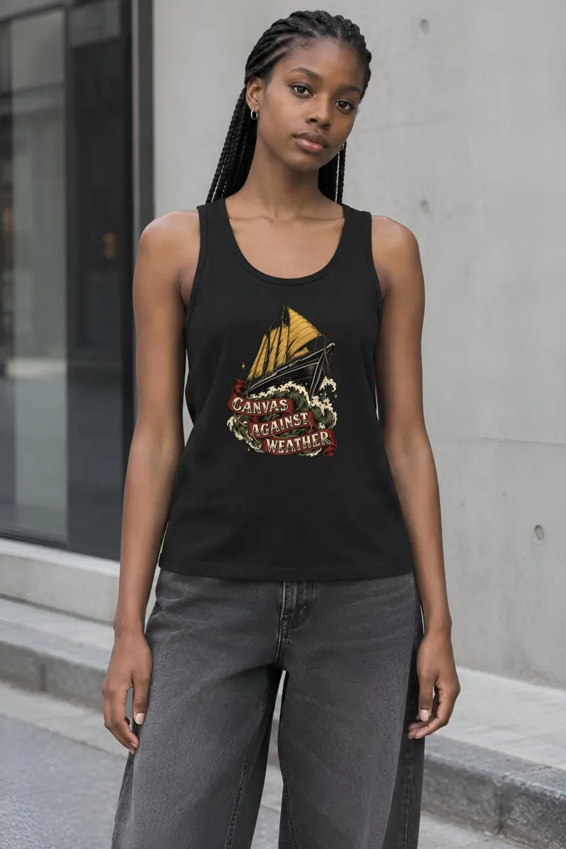 "Canvas Against Weather" Unisex Jersey Tank