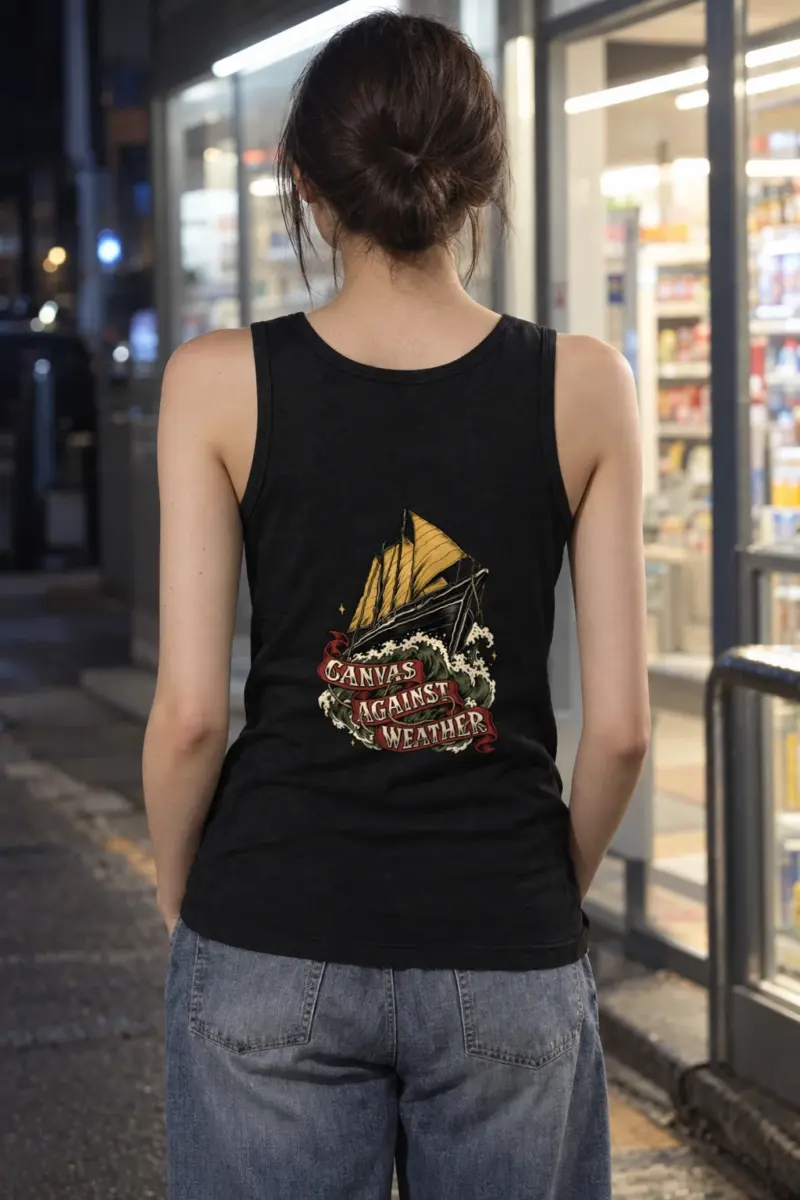 "Canvas Against Weather" Unisex Jersey Tank