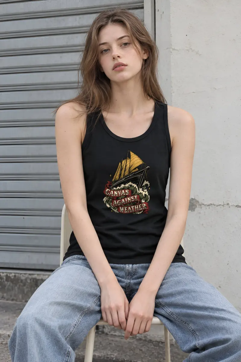 "Canvas Against Weather" Unisex Jersey Tank