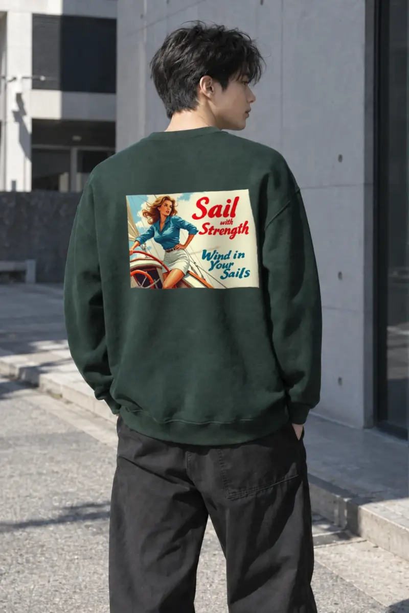 "Captain Your Course" Heavy Blend Unisex Crewneck Sweatshirt | Gildan 18000